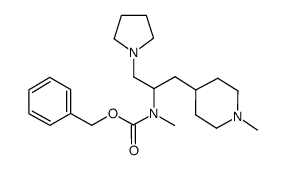 1-PYRROLIDIN-2-(N-CBZ-N-METHYL)AMINO-3-(4'-N-METHYL)PIPERIDINE-PROPANE结构式