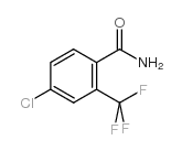 4-氯-2-(三氟甲基)苯甲酰胺结构式