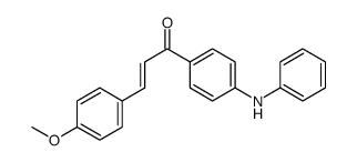 1-(4-anilinophenyl)-3-(4-methoxyphenyl)prop-2-en-1-one结构式