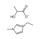 1-ethyl-3-methylimidazolium DL-lactate Structure