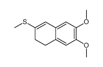 6,7-dimethoxy-3-methylsulfanyl-1,2-dihydronaphthalene结构式
