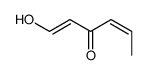 1-hydroxyhexa-1,4-dien-3-one Structure