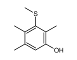 2,4,5-trimethyl-3-methylsulfanylphenol结构式