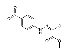 methyl 2-chloro-2-[(4-nitrophenyl)hydrazinylidene]acetate Structure