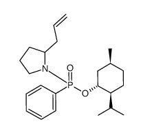 menthyl phenyl(2-allylpyrrolidin-1-yl)phosphonate Structure