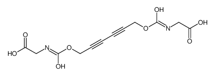 2-[6-(carboxymethylcarbamoyloxy)hexa-2,4-diynoxycarbonylamino]acetic acid结构式