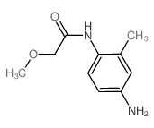 N-(4-氨基-2-甲基苯基)-2-甲氧基乙酰胺结构式