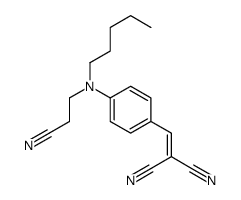 2-[[4-[2-cyanoethyl(pentyl)amino]phenyl]methylidene]propanedinitrile Structure