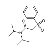 N,N-diisopropyl-2-(phenylsulfonyl)acetamide Structure