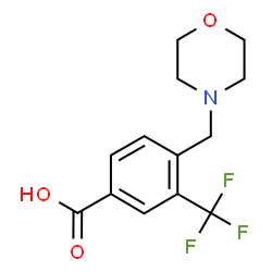4-(吗啉代甲基)-3-(三氟甲基)苯甲酸结构式
