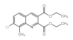 diethyl 7-chloro-8-methylquinoline-2,3-dicarboxylate Structure