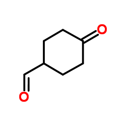 4-Oxocyclohexanecarbaldehyde structure