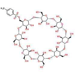 单-6-O-对甲苯磺酰-Γ-环糊精结构式