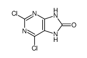2,6-dichloro-7,9-dihydro-purin-8-one Structure