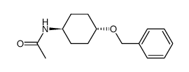 反式-N-[4-(苯甲氧基)环己基]乙酰胺结构式