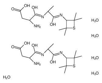 D-Alaninamide, L-.alpha.-aspartyl-N-(2,2,4,4-tetramethyl-3-thietanyl)-, hydrate (2:5) picture