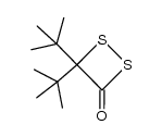 4,4-di-tert-butyl-1,2-dithietan-3-one Structure