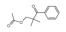 3-acetoxy-2,2-dimethyl-1-phenyl-propan-1-one Structure