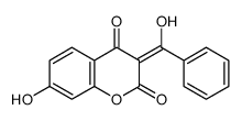 7-hydroxy-3-[hydroxy(phenyl)methylidene]chromene-2,4-dione结构式