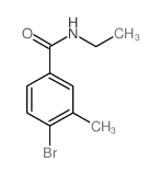 N-乙基-4-溴-3-甲基苯甲酰胺结构式