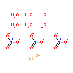 lanthanum trinitrate hexahydrate Structure