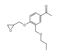 1-(4-(oxiran-2-ylmethoxy)-3-(propoxymethyl)phenyl)ethanone Structure