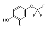 2-氟-4-(三氟甲氧基)苯酚结构式