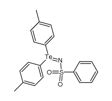 N-(phenylsulfonyl)di(p-methylphenyl)tellurimide结构式