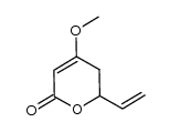4-methoxy-6-vinyl-5,6-dihydro-2H-pyran-2-one结构式