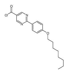 2-(4-octoxyphenyl)pyrimidine-5-carbonyl chloride Structure