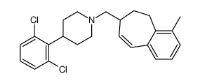 4-(2,6-Dichlorophenyl)-1-[(4-methyl-6,7-dihydro-5H-benzo[7]annule n-7-yl)methyl]piperidine结构式