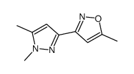 3-(1,5-dimethylpyrazol-3-yl)-5-methyl-1,2-oxazole结构式