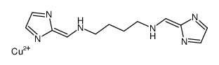 (1,8-di-(2-imidazolyl)-2,7-diazaoctadiene-1,7)-(N,N',N'',N''')-copper(II) Structure