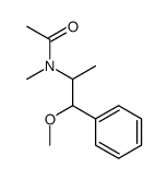 N-(1-methoxy-1-phenylpropan-2-yl)-N-methylacetamide Structure