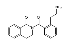 2-[2-(2-amino-ethyl)-benzoyl]-3,4-dihydro-2H-isoquinolin-1-one Structure