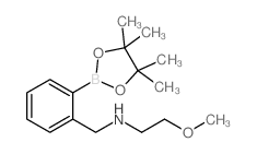 2-(2-甲氧基乙基)氨基甲基苯硼酸频那醇酯结构式