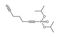 diisopropyl (5-cyanopent-1-yn-1-yl)phosphonate Structure