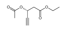 (R)-3-Acetoxy-pent-4-ynoic acid ethyl ester Structure