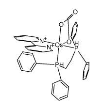 carbonato{2,2'-bipyridyl}{1,2-bis(diphenylphosphino)ethano}osmium(II)结构式