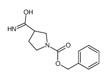 (R)-1-cbz-3-吡咯烷羧酰胺结构式