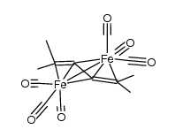 tetramethylbutatriene(hexacarbonyl)diirion Structure
