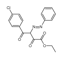 ethyl 4-(4-chlorophenyl)-2,4-dioxo-3-(phenyldiazenyl)butanoate结构式