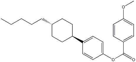 4-甲氧基苯甲酸 4-(反式-4-戊基环己基)苯基酯结构式