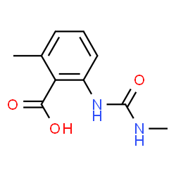 Benzoic acid, 2-methyl-6-[[(methylamino)carbonyl]amino]- (9CI) Structure