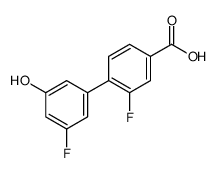 3-fluoro-4-(3-fluoro-5-hydroxyphenyl)benzoic acid Structure