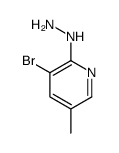1-(3-溴-5-甲基吡啶-2-基)肼结构式