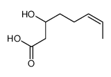 3-hydroxy-6-octenoic acid结构式