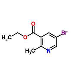5-溴-2-甲基烟酸乙酯结构式