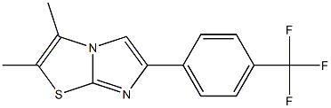 2,3-二甲基-6-(4-(三氟甲基苯基)咪唑[2,1-B]噻唑结构式
