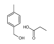 (4-methylphenyl)methanol,propanoic acid结构式